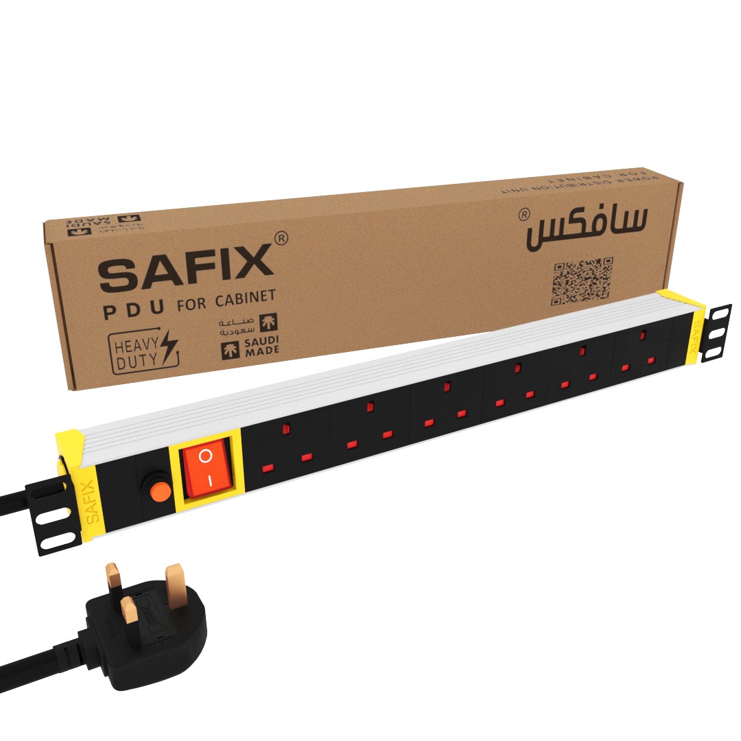 SAFIX 6 Way UK PDU 19" 6 Way UK PDU 19"